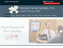 Tablet Screenshot of homokydentistry.com